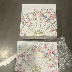 Empty Dior box and gift bag